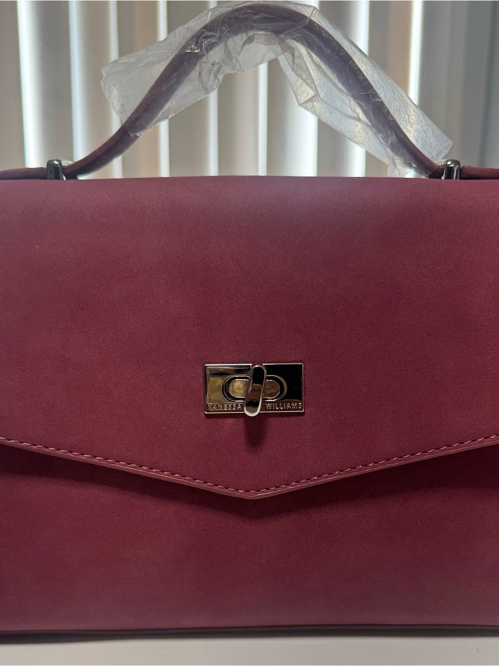 Vanessa Williams Plum Top-Handle Satchel